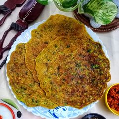 Jowar / Sorghum Chilla A picture of Jowar / Sorghum Chilla.