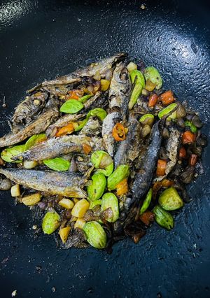 Foto resep Tumis pindang gereh pete pedas