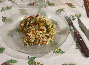Una foto de Cuscús de verduras