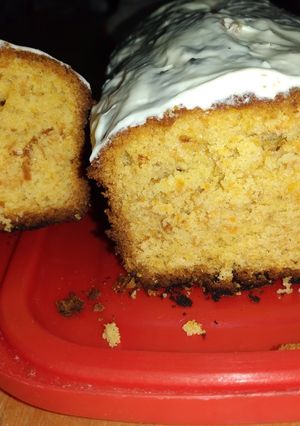 Una foto de Budín de zanahoria 🥕 con queso crema