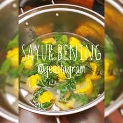 #77 Sayur Bening Bayam Jagung রেসিপির প্রধান ছবি