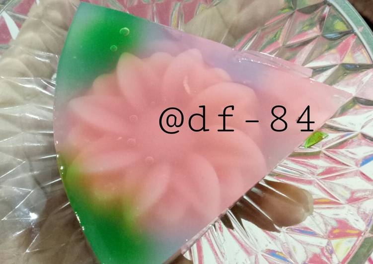 Resep Puding mawar kaca yang Bikin Ngiler