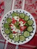 Cucumber Watermelon Feta Salad