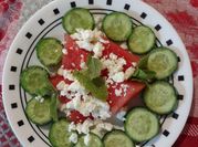 A picture of watermelon cucumber