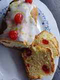 Budín de limón 🍋 con cerezas 🍒