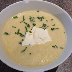 A picture of Leek, Onion and Potato Soup.