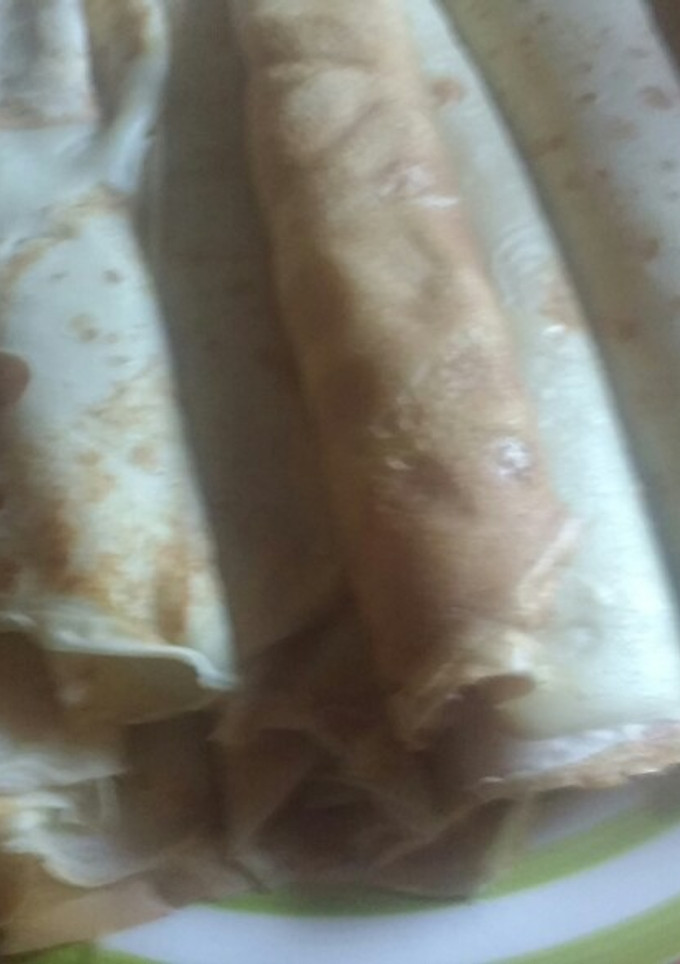 Una foto de Panqueques con manjar