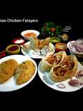 Arabian Chicken Fatayers also in Pita wraps and pita pockets