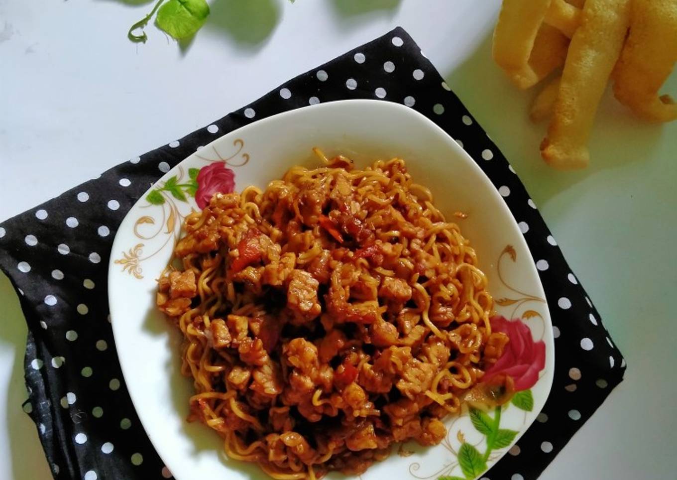 Mie Tempe Kecap Pedas