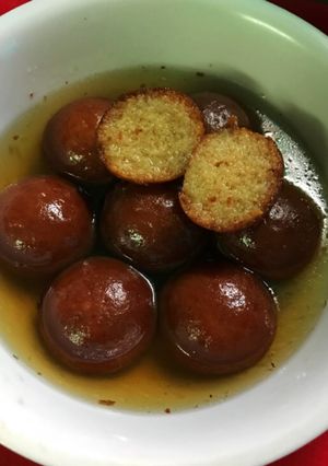 A picture of Vrat ke gulab jamun.