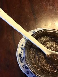 A picture of California Farm Black Turtle Bean Garlic Paste and Pasta.