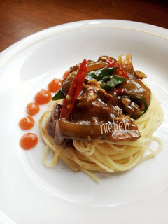 Foto resep Spaghetti beef blackpepper