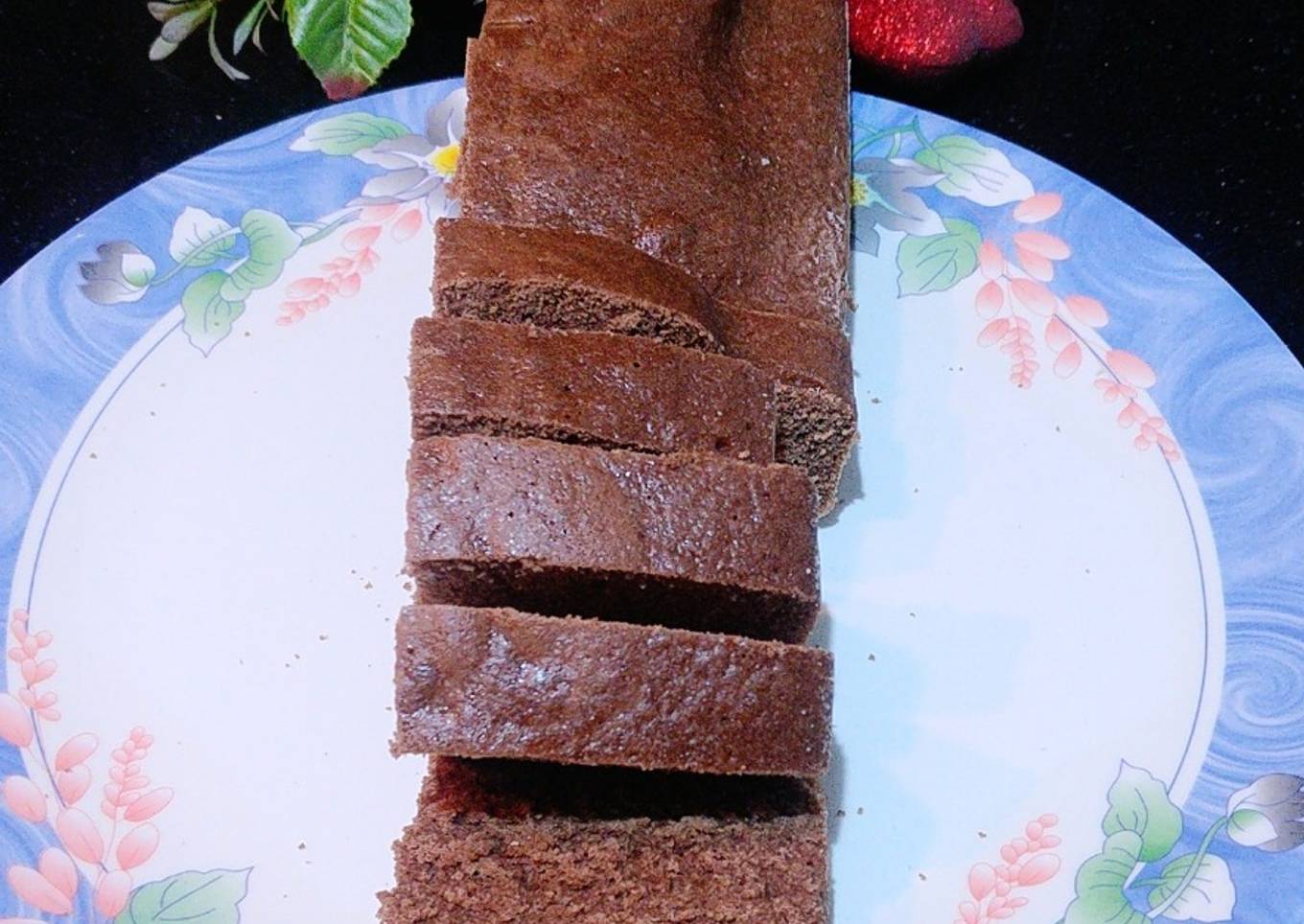 Eggless chocolate wheat cake