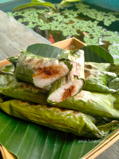 Foto resep Lalampa / Gogos / Lemper Bakar isi Abon Ikan Pedas