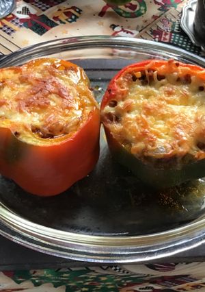 Una foto de Pimentones rellenos