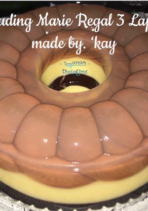 Foto resep Puding Marie Regal 3 Lapis