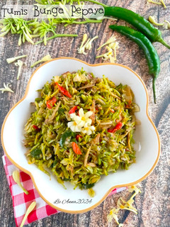 Foto resep Tumis Bunga Pepaya (Anti Pahit)