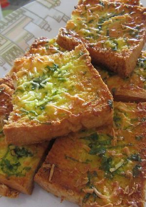 Foto resep Garlic Bread Simple (Roti Tawar)