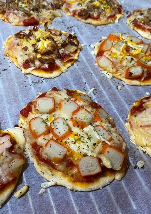 Una foto de Mini pizzas de sabores