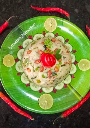 A picture of Vegetable Rava Upma.