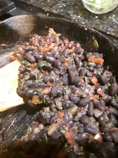 A picture of Cuban-ish Black Beans.