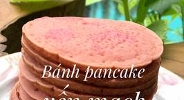 Hình ảnh món Ăn dặm- bánh pancake yến mạch củ dền đỏ