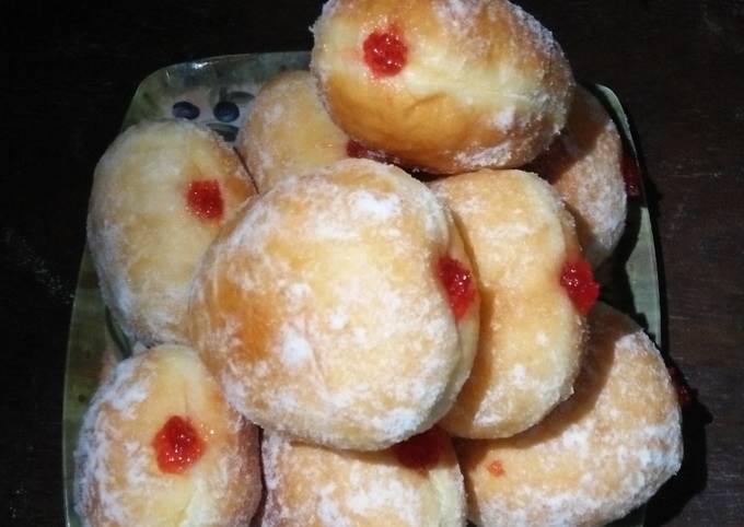 Tutorial Masakan Resep Donat Bomboloni | Tepung pro sedang