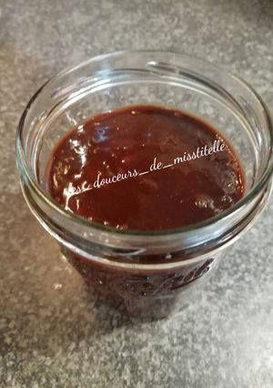 Une photo de Confiture chocolat banane