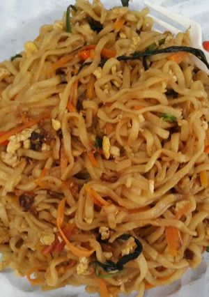 Foto resep mie goreng kangkung
