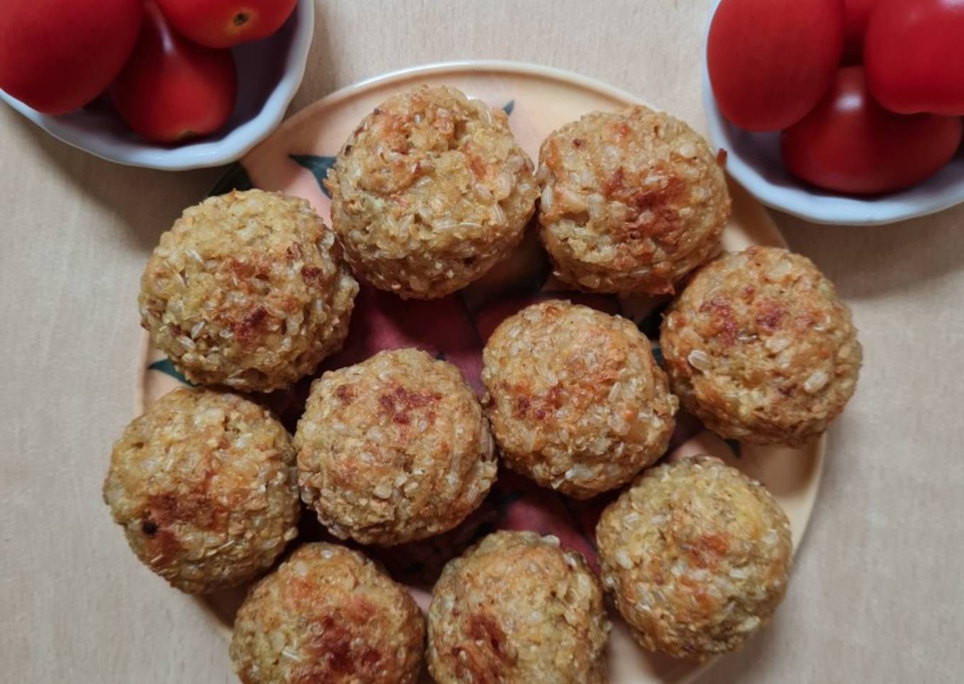 Buñuelos de arroz (versión integral y saludable)
