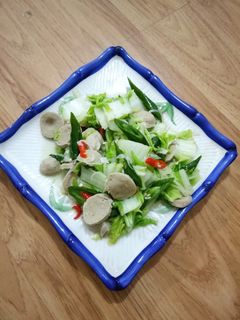 Foto resep Tumis Sawi Putih Bakso