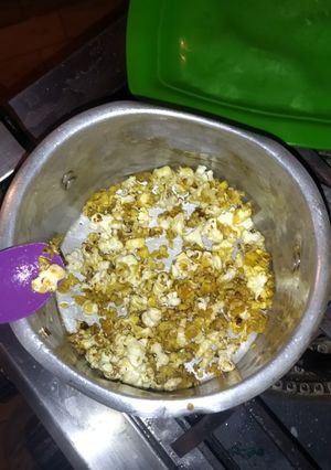 Una foto de Palomitas dulces con panela