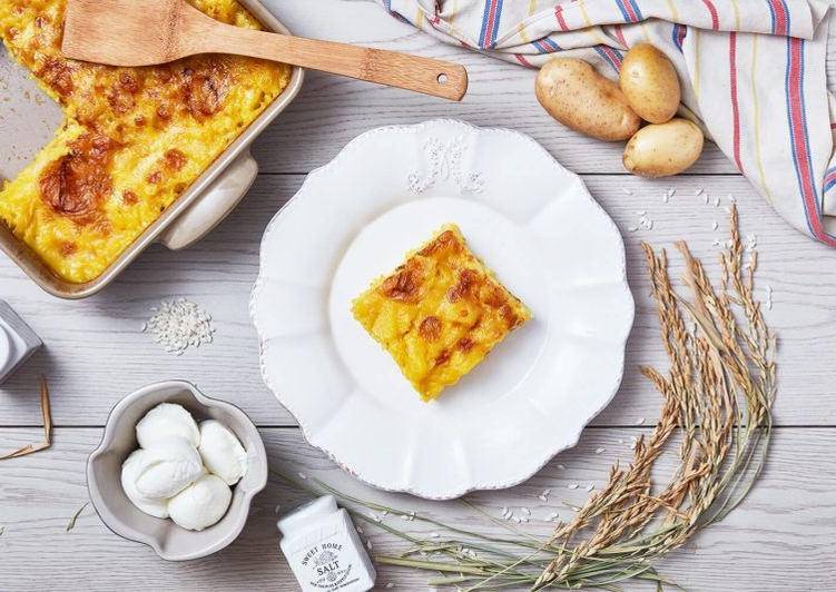 Riso al forno con patate, zafferano e bufala (Francesca Simone)