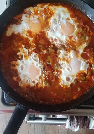 A picture of Shakshauka with a twist.