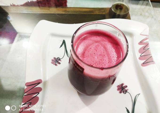 Healthy beetroot juice