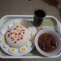 A picture of Rice and Stew.