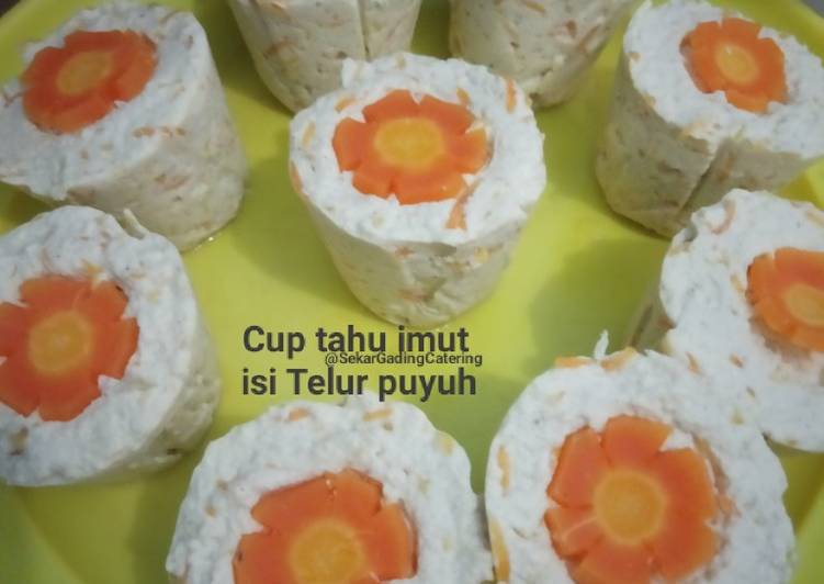 Cup tahu imut isi telur puyuh