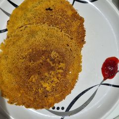 A picture of Besan chilla (gram flour pudla).