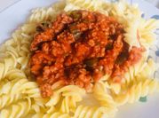 Una foto de carne de soja