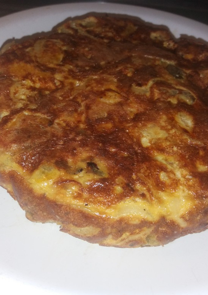 Una foto de Tortilla de calabaza y batata