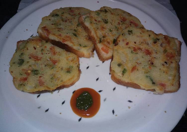 Recipe of Homemade Rava bread pizza