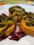 Oven-Baked Escarole Bruschetta