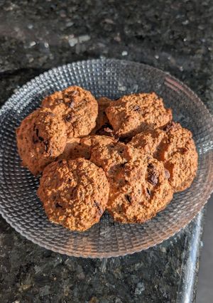 Una foto de Galletas de avena y manzana