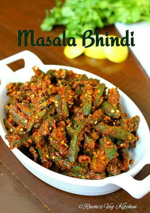 A picture of Masala Bhindi.