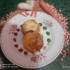 A picture of Bread Peanut tikki with peanut butter.