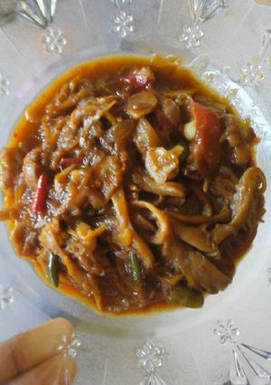 Foto resep Tumis jamur kecap pedas