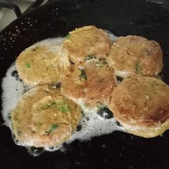 A picture of Chicken shami kabab.
