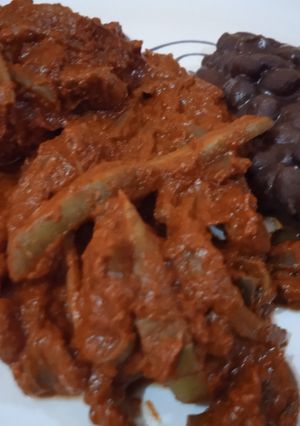 Una foto de Nopalitos con adobo al pastor