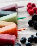 Polos arco iris de fruta natural sin azúcar