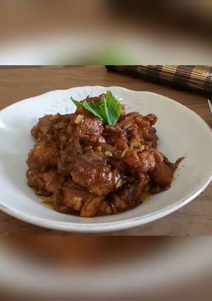 Foto resep Ayam popcorn saus mentega